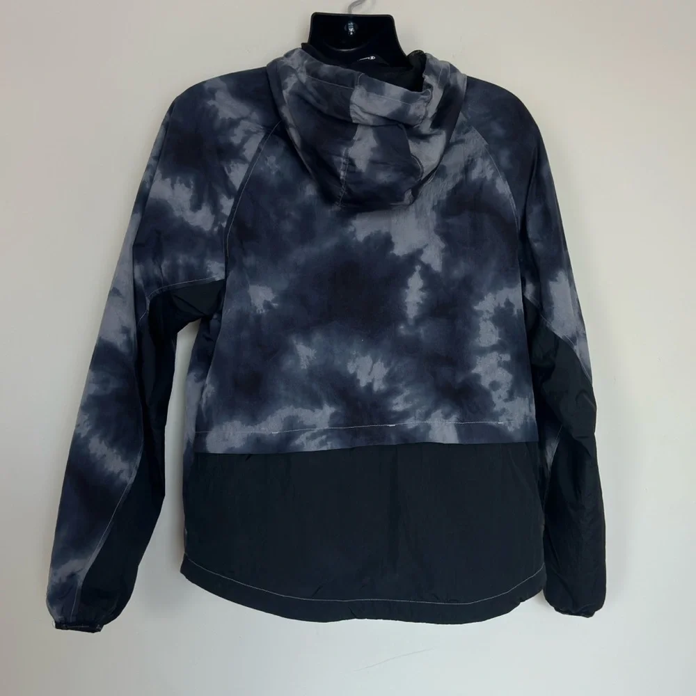 Champion Stadium Tie Dye Windbreaker Jacket Medium Lightweight Nylon Hooded